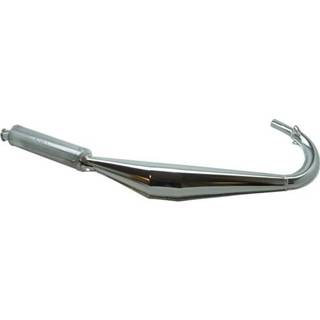 👉 Uitlaat chroom XSM active compleet onderlangs dt50r dt50sm Malaguti XTM 8715705048920