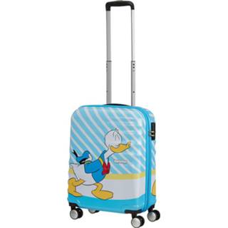 👉 Spinner blauw Donald Blue Kiss ABS TSA slot Wavebreaker Disney American Tourister 55 5400520043986