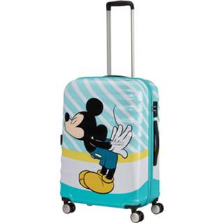 👉 Spinner blauw Mickey Blue Kiss ABS TSA slot Wavebreaker Disney American Tourister 67 5400520044044