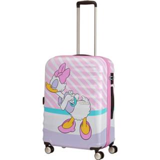 👉 Spinner roze Daisy Pink Kiss ABS TSA slot Wavebreaker Disney American Tourister 67 5400520044013