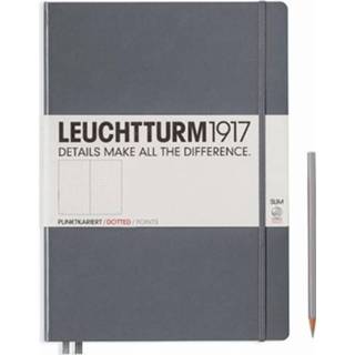 👉 Notitieboek antraciet Leuchtturm1917 Master Slim A4 Dotted 4004117425080
