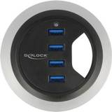 👉 Zwart DeLOCK 62868 USB 3.0 (3.1 Gen 1) Type-A 5000Mbit/s hub & concentrator 4043619628681