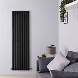 👉 Design Radiator Verticaal Zwart Enkelpaneel 160cm x 47,2cm 1121 Watt | Revive