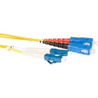 👉 Glasvezel kabel rood zwart blauw wit geel ACT RL8925 25m 2x LC SC Zwart, Blauw, Rood, Wit, 8716065321586