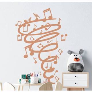 👉 Muursticker nederlands Twister muziek notities muzikale zelfklevende