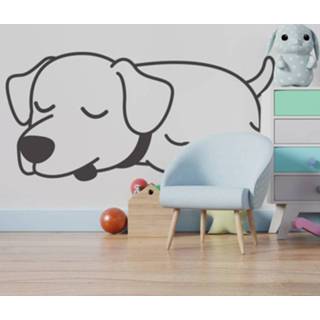 👉 Muursticker nederlands Hond in rust