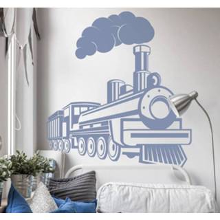 👉 Muursticker nederlands Stoomlocomotief vintage zelfklevende