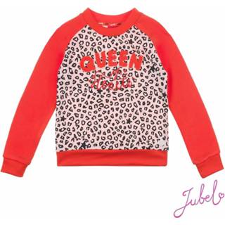 👉 Jubel! Meisjes Sweater - Maat 116 - All Over Print - Katoen/rayon (kunstzijde)