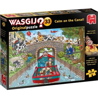 👉 Puzzel Wasgij Original 33 Calm on the Canal 1000 stukjes 8710126191736