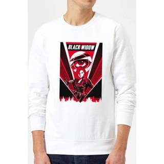 👉 Black Widow Red Lightning Sweatshirt - White - XXL - Wit