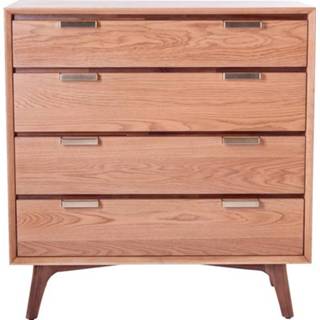 👉 Dressoir bruin eiken fineer retro active SMAQQ Chervil 4 Laden 8720094849669