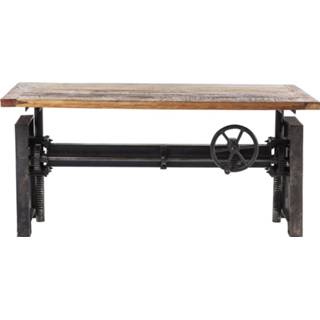 👉 Eettafel bruin hout rechthoek vintage active Kare Steamboat Econo 160cm 4025621819110