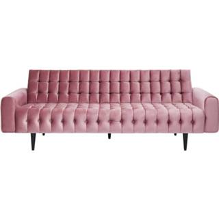 👉 Roze polyester modern active Kare Bank Milchbar Velvet Mauve 3-Zits 4025621834359