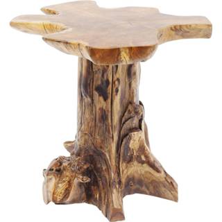 👉 Bijzettafel bruin hout Massief Teakhout landelijk small active Kare Tree 4025621834922