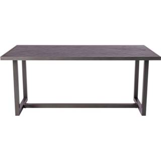 👉 Eettafel zwart acaciahout rechthoek modern chic active SMAQQ Saffron 220cm 8720094849775