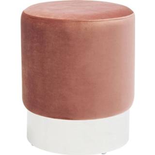 👉 Kruk roze zilver staal rond modern active Kare Cherry Mauve Silver 4025621845287