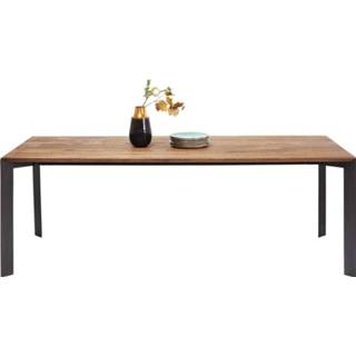 👉 Eettafel bruin metaal rechthoek modern active Kare Phoenix 220cm 4025621835493