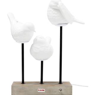 👉 Tafellamp wit porselein schakelaar modern active Kare Birds LED