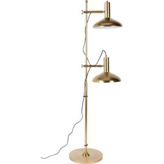 👉 Vloerlamp goud IJzer rond modern active Dutchbone Karish