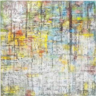 👉 Olieverf medium multi canvas linnen active Kare Schilderij Abstract Colore 150x150cm 4025621607786