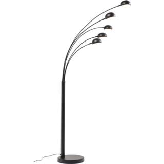 👉 Vloerlamp zwart metaal gelakt staal schakelaar modern A-E active Kare Five Fingers Black Matt