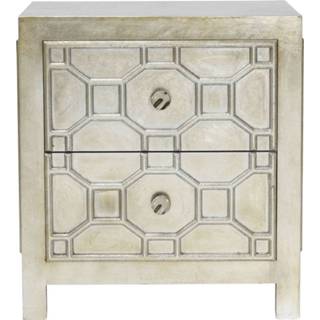 👉 Dressoir zilver gelakt hout glamour small active Kare Alhambra 4025621808299