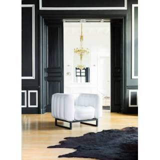 👉 Fauteuil zwart wit PVC Pure Minimal active MOJOW Yomi Black Frame White 7432233264264