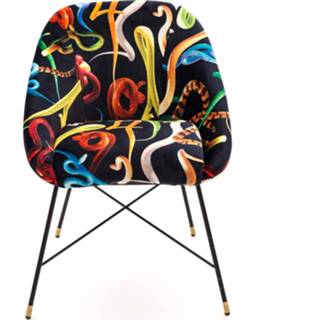 👉 Eetkamerstoel multicolor metaal modern active Seletti Snakes