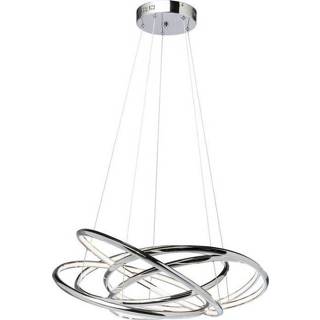 👉 Hanglamp zilver aluminium Gechroomd cirkels wandschakelaar modern active Kare Saturn LED Chrome Big