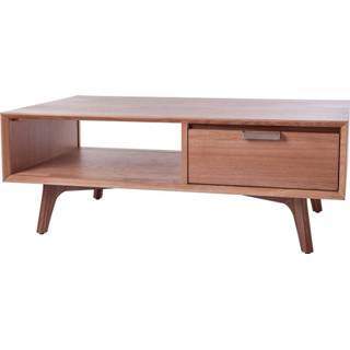 👉 Salontafel bruin hout metaal rechthoek Retro Revival active SMAQQ Chervil 8720094849713