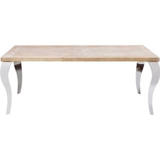 👉 Eettafel bruin hout rechthoek klassiek active Kare Cottage 200cm 4025621838838