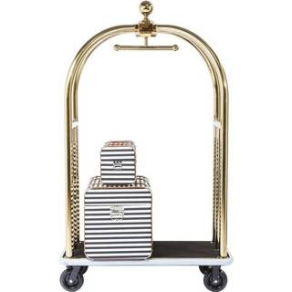 👉 Trolley goud edelstaal rond klassiek active Kare VIP Bagage Vegas 4025621817529