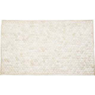 👉 Vloerkleed wit runderhuid honingraat active Kare Comp Cream 240x170 cm 4025621605980