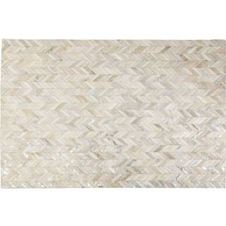 👉 Vloerkleed multicolor leer rechthoek modern symmetrisch patroon active Kare Spike Elegance 170x240cm 4025621300045