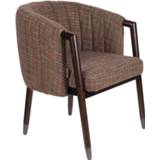 👉 Fauteuil bruin staal vintage active Dutchbone Tammy Texas Tartan 8718548045750