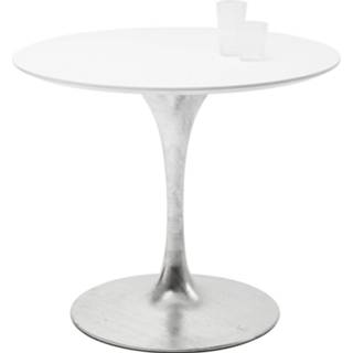 👉 Eettafel wit staal rond modern active Kare Invitation Set White Zinc 4025621754183
