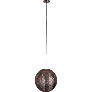 👉 Hanglamp koper IJzer rond wandschakelaar active Dutchbone Cooper Round 40 cm