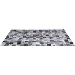 👉 Vloerkleed grijs leer rechthoek modern a-symmetrisch patroon active Kare Cosmo Grey Fur 170x240cm 4025621329732