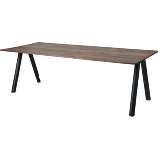 👉 Eettafel bruin hout rechthoek modern active SMAQQ Cardamom 240cm 8720094849911