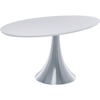 👉 Eettafel wit aluminium ovaal modern active Kare Grande Possibilita White 180x100cm 4025621735670