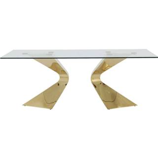 👉 Eettafel goud rechthoek glamour active Kare Gloria Gold 4025621815433