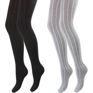 👉 Maillots - 2-Pack - Gestreept - Zwart-Grijs