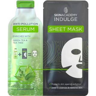 Serum One Size GeenKleur Skin Academy Indulge Anti-Pollution Sheet Mask 5031413912845
