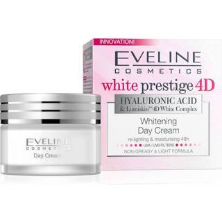 👉 Wit One Size GeenKleur Eveline Cosmetics White Prestige 4D Whitening Day Cream 50ml. 5907609345714