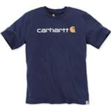👉 Shirt XL active Carhartt 103361 Core Logo T-Shirt - Relaxed Fit Navy