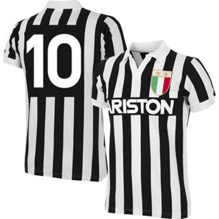 👉 Retroshirt zwart Juventus Retro Shirt 1984-1985 + Nummer 10