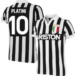 👉 Retroshirt zwart Juventus Retro Shirt 1984-1985 + Platini 10