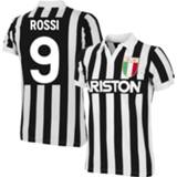 👉 Retroshirt zwart Juventus Retro Shirt 1984-1985 + Rossi 9