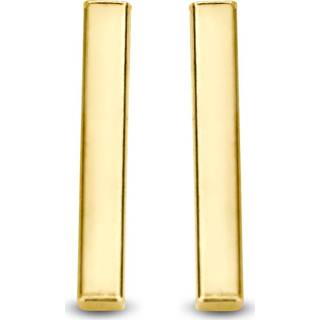 👉 Oorknop goudkleurig One Size no color New Bling 9NB 0375 Zilveren Oorknoppen - Balk 8720143833885
