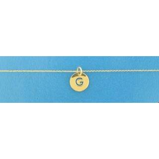 👉 Hals ketting geelgoud vrouwen glanzend active goudkleurig TFT Collier Letter G 0,8 mm 40 - 42 44 cm 8718834595167